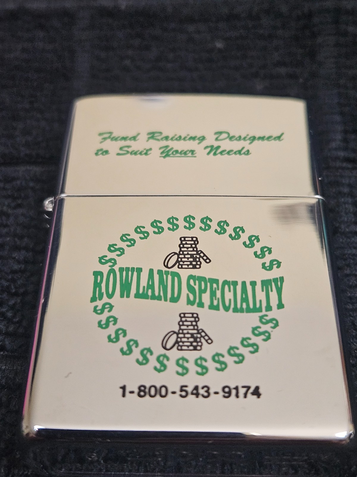 1999 Rowland Specialty Co. Zippo – high polish chrome – USED