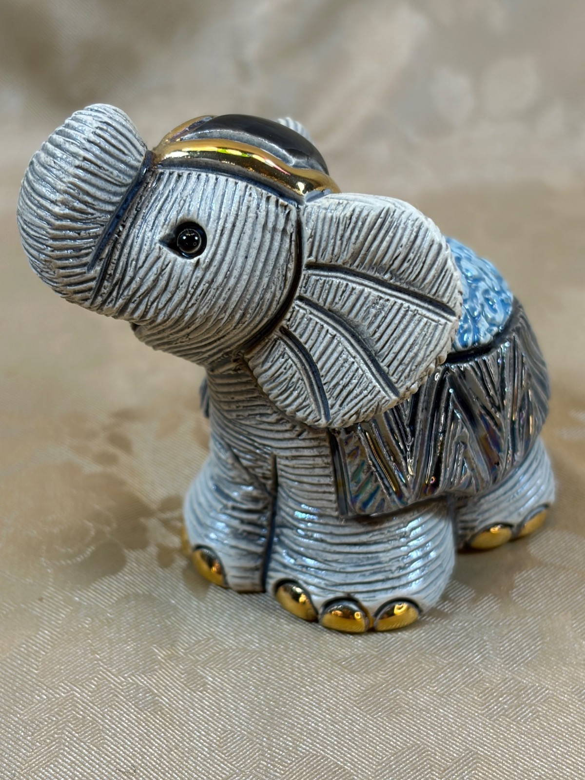Authentic De Rosa Rinconada Handmade Elephant Figurine – Montevideo Uruguay