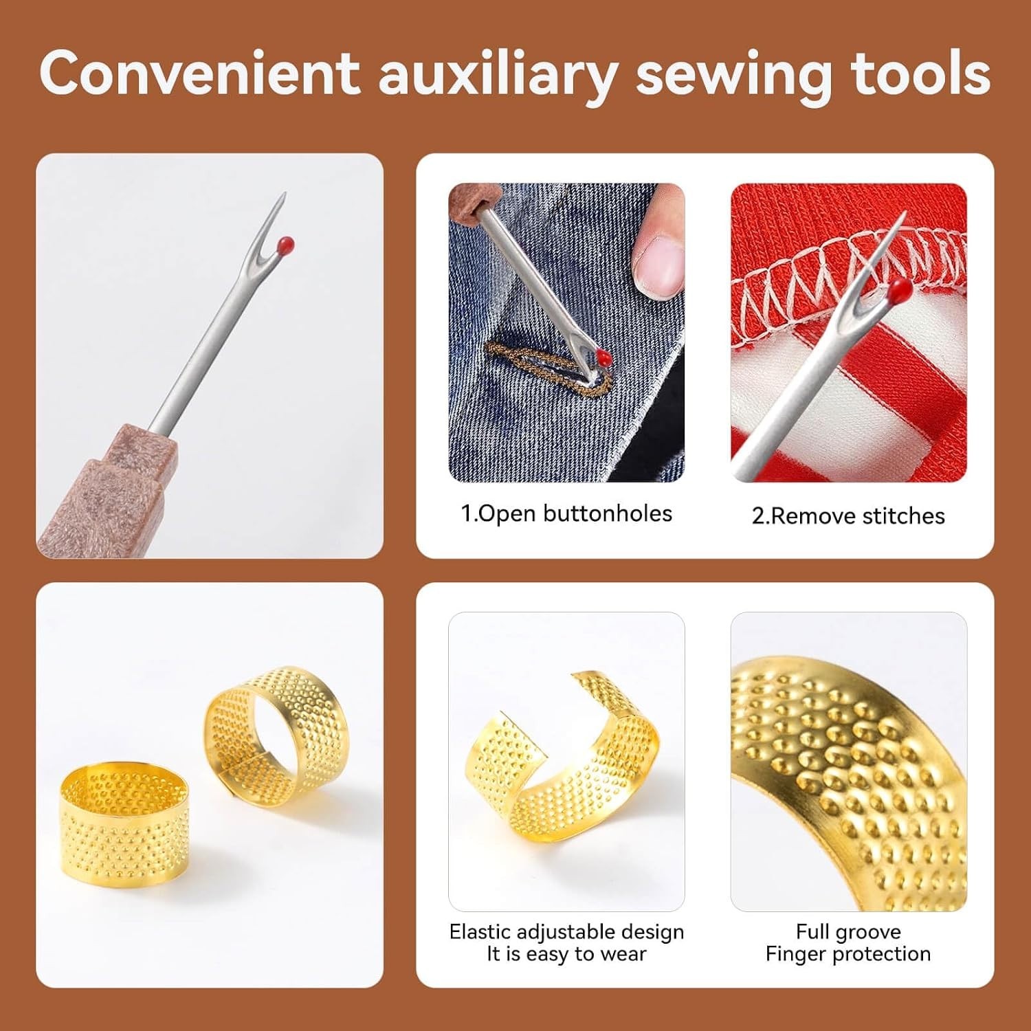 55PCS Sewing Kit Needles Thread Scissors Home Travel Clothing Repair Set