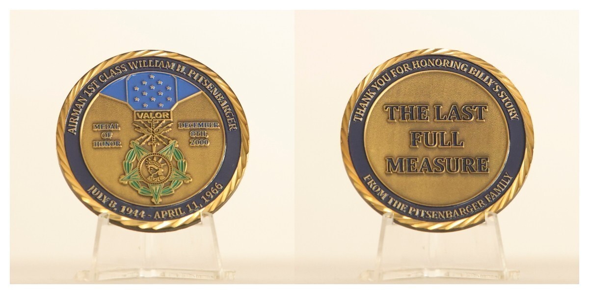 Pitsenbarger Medal of Honor Last Full Measure Challenge Coin 3#F