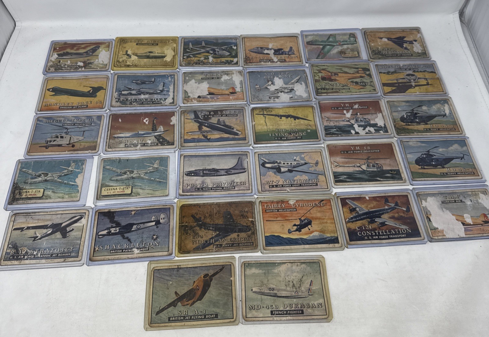 1953 Topps Wings Card Lot Of 32 In Poor Condition