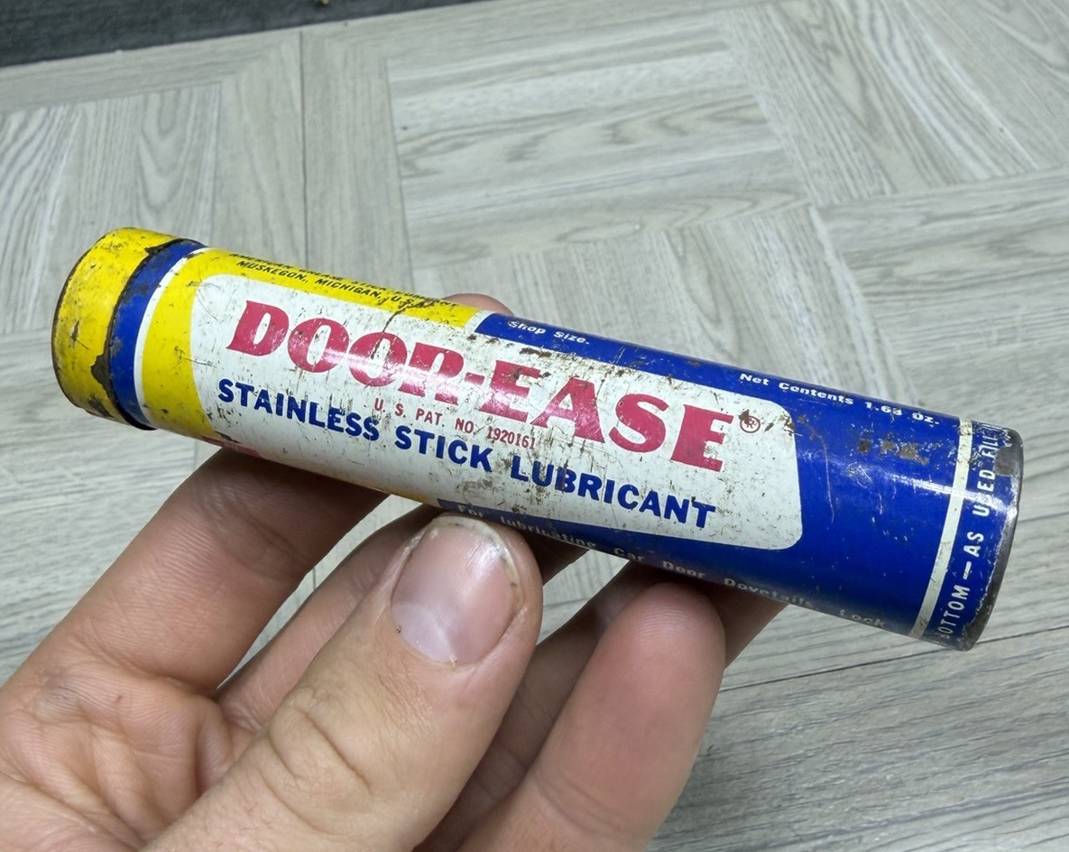 AGS door ease stainless stick lubricant vintage metal tube