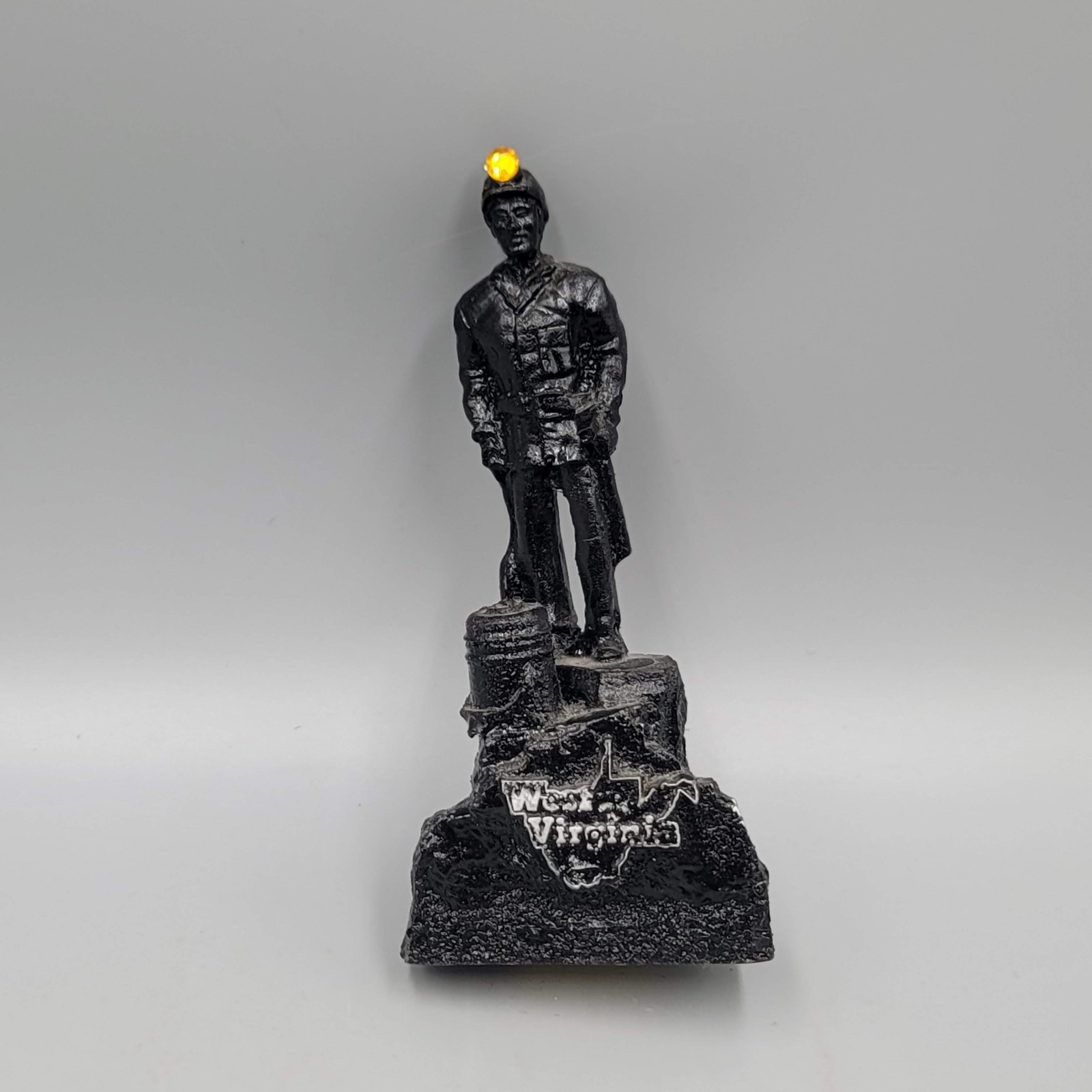Souvenir Hand Crafted Vintage Coal Miner Figure West Virginia 5.5″