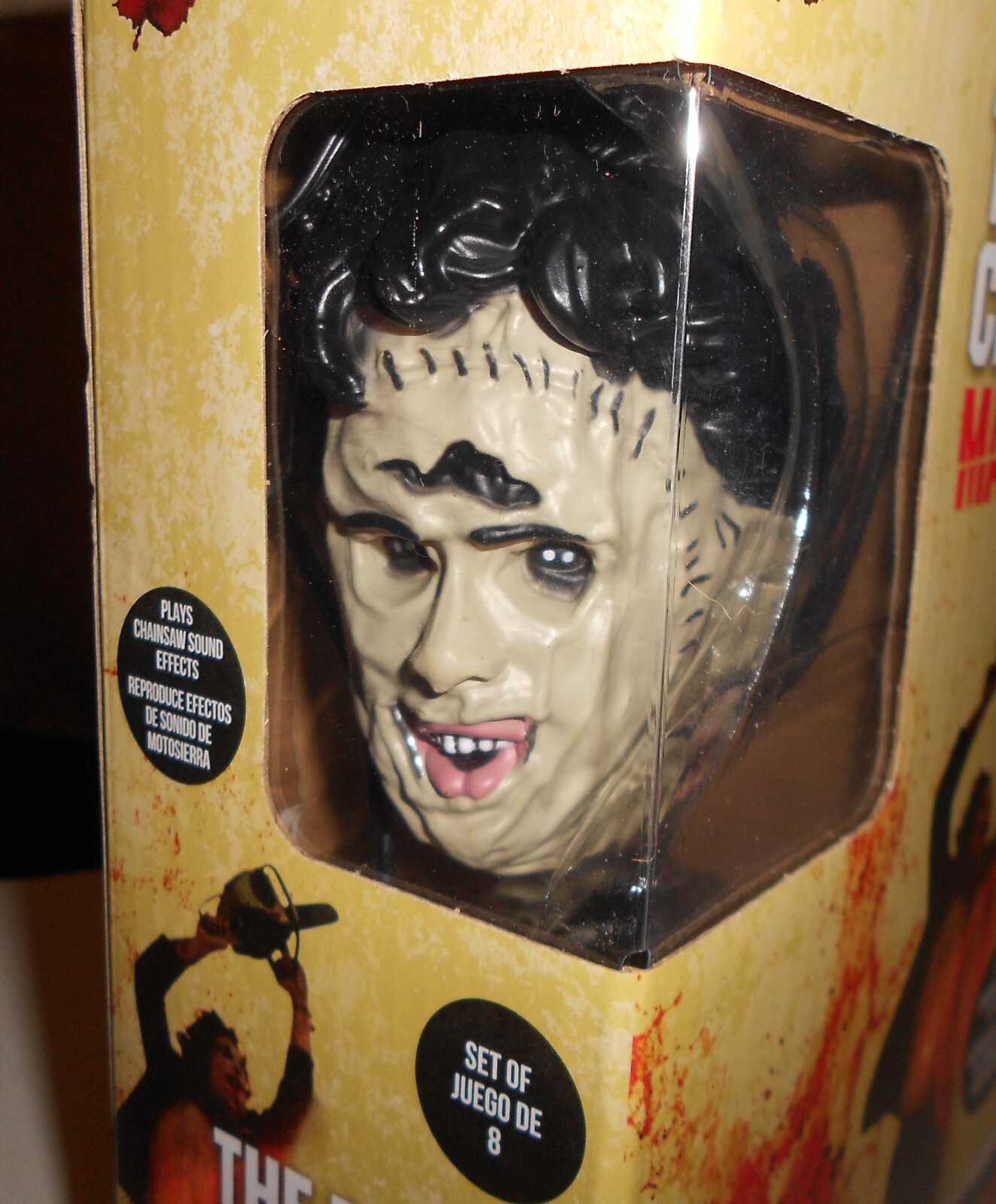 The Texas Chainsaw Massacre LEATHERFACE Musical String Lights Set of 8 Gemmy