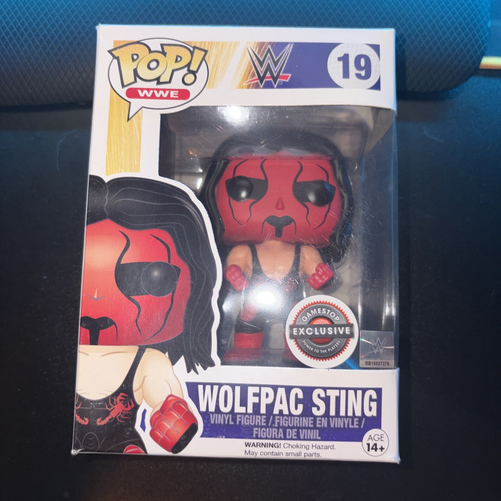 Funko Pop! WWE Wolfpac Sting #19 GameStop Exclusive Vaulted W/ Protector
