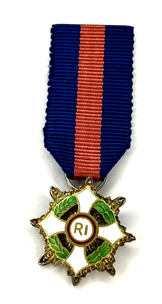 Italy Miniature Military Order of Savoy 1st Class Silver Gilt Enamel Rare