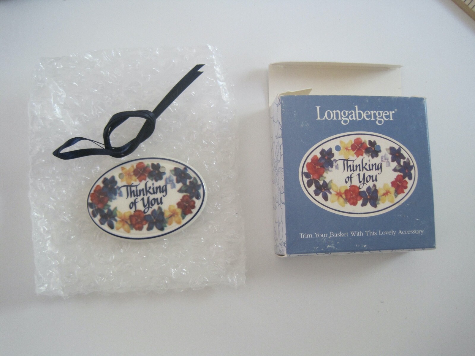 Longaberger Tie-On Thinking Of You 1997