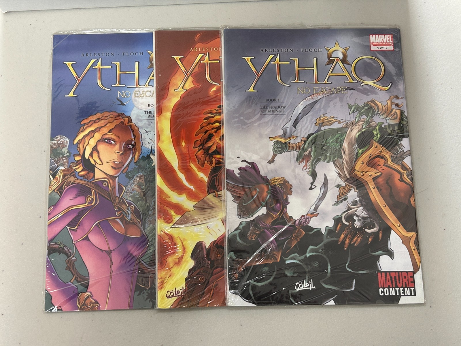 Ythaq: No Escape #1-3 Complete Set