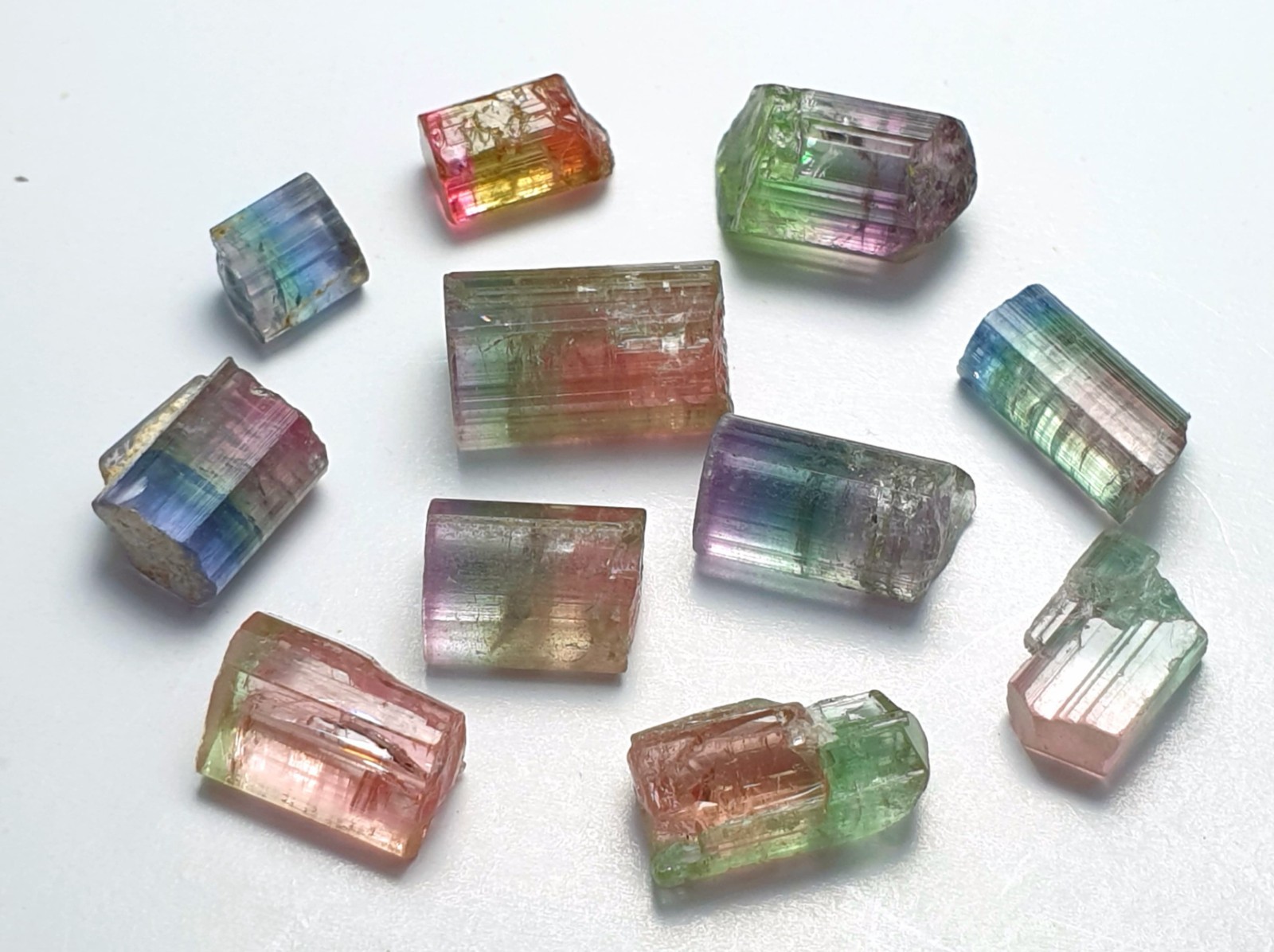 16 carats Multi Colour Tourmaline Crystals from Afghanistan
