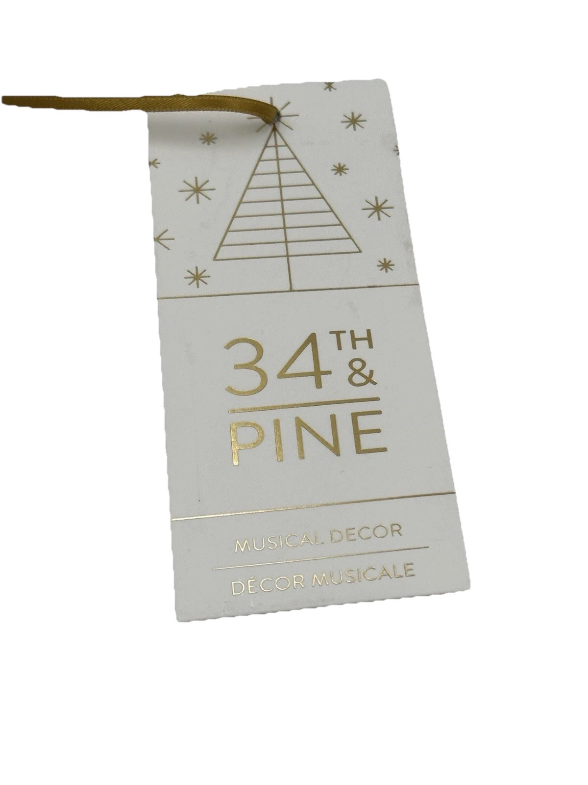 Musical Nutcracker Drummer 14in Gold White Christmas Decor