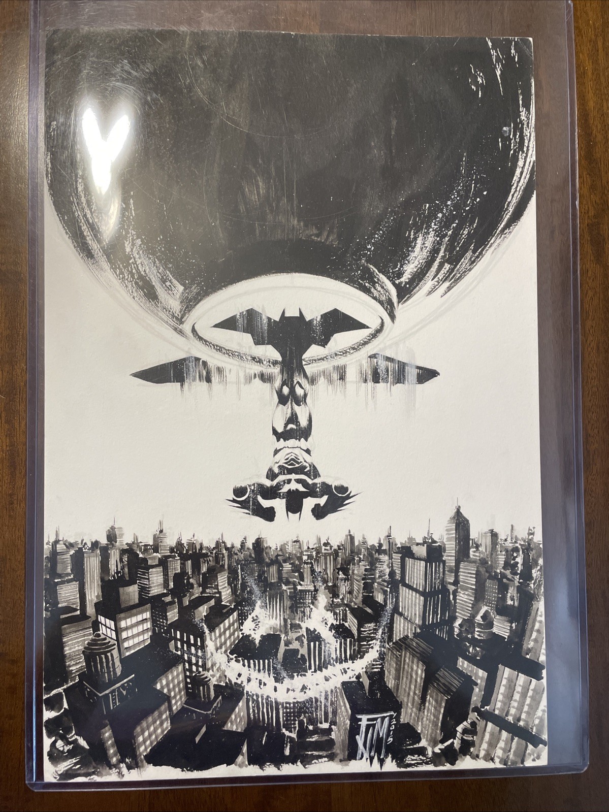Batman Original Art Detective Comics #42 – By Francis Manapul W/coa