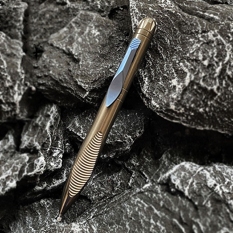 Titanium Alloy Pocket Ballpoint Pen Signature Working Pen Stationery Gifts EDC