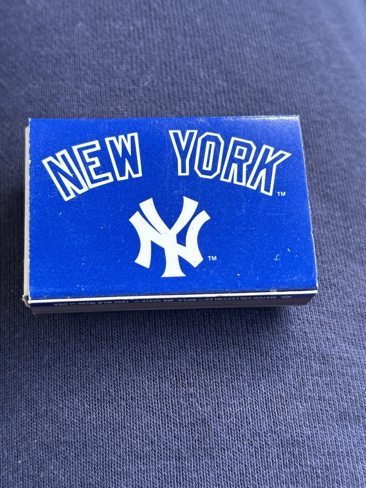 New York Yankees Major League Baseball Team FULL Matchbook Matchbox Vintage