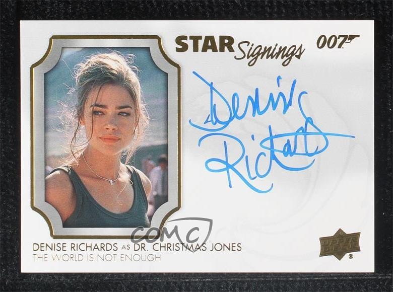 2020 James Bond Villains & Henchmen Denise Richards Dr Christmas Jones Auto 0c3