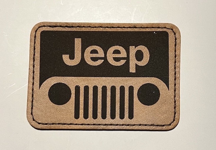 Jeep Grill Hat Patch Self Adhesive Iron on Fabric Leather Trucker Hat 3.5”x2.5”