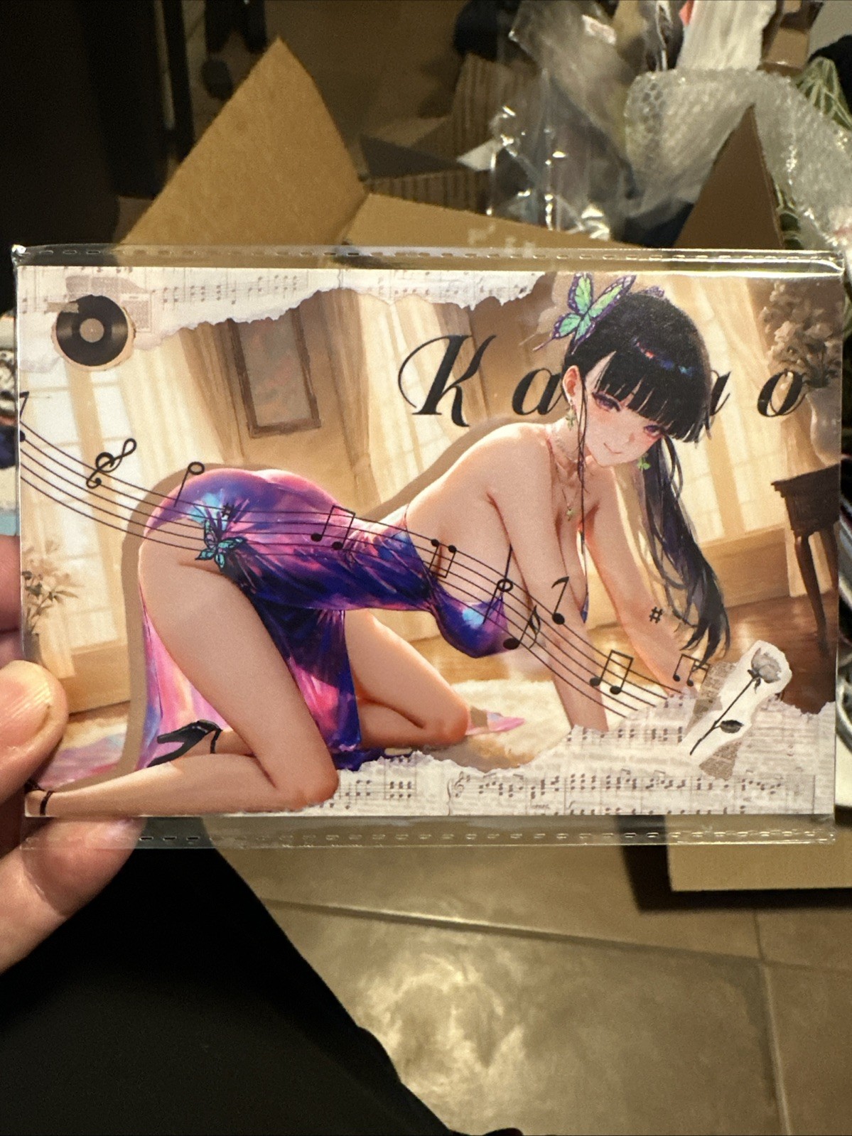Demon Slayer Kanao A6 2-sided sticker peel Art Board waifu doujin card