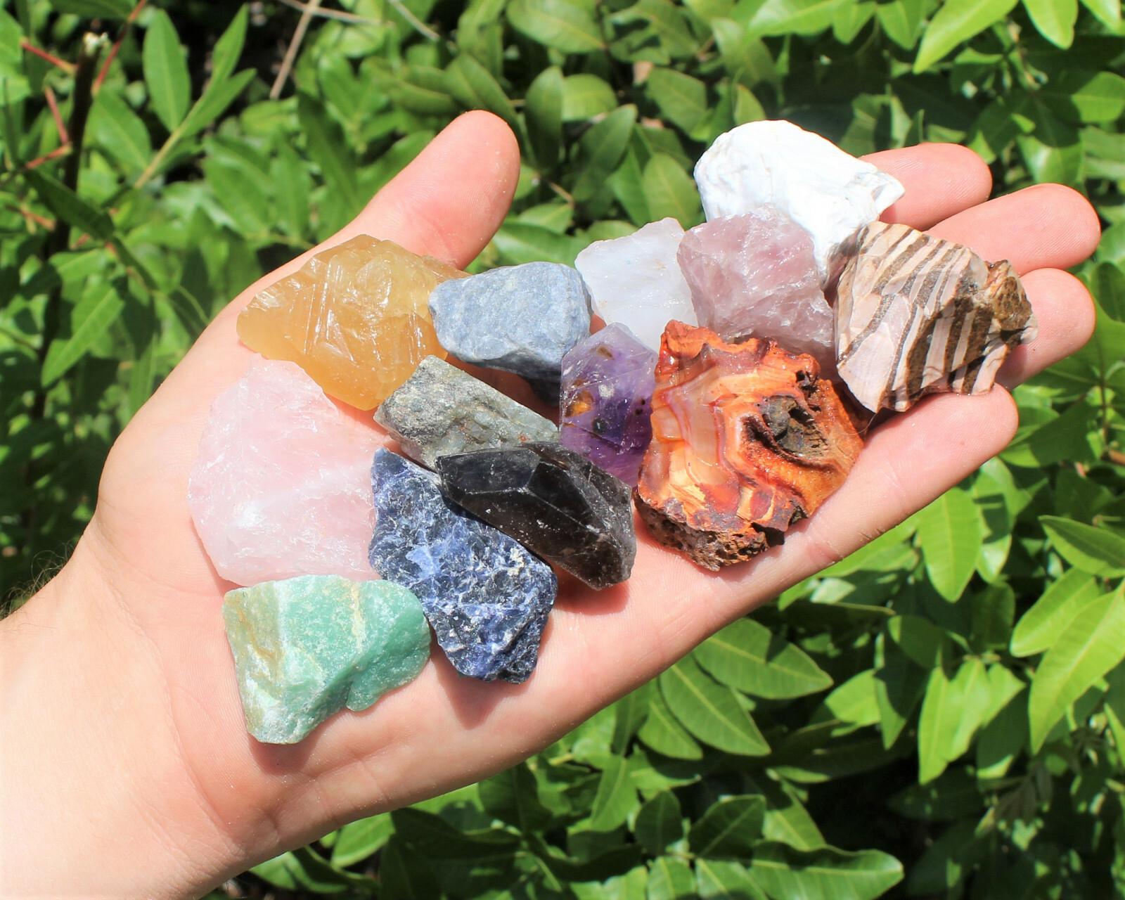 Bulk Mixed Crafters Collection: Gems Crystal Natural Rough Raw HUGE 5 lb Lot