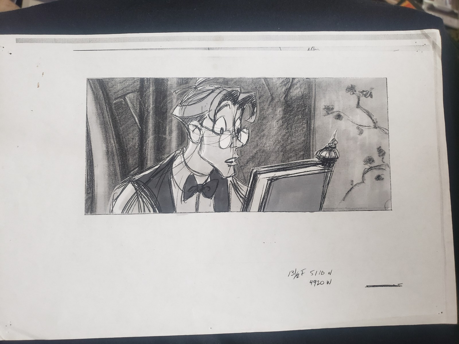Atlantis Watercolor Layout Drawing Milo gets Journal Disney Movie Animation 2001