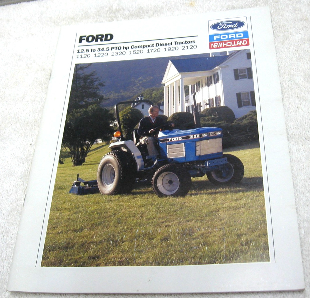 1990 FORD TRACTOR BROCHURE FARM COMPACT 1120 1220 1320 1520 1720 1920 2120