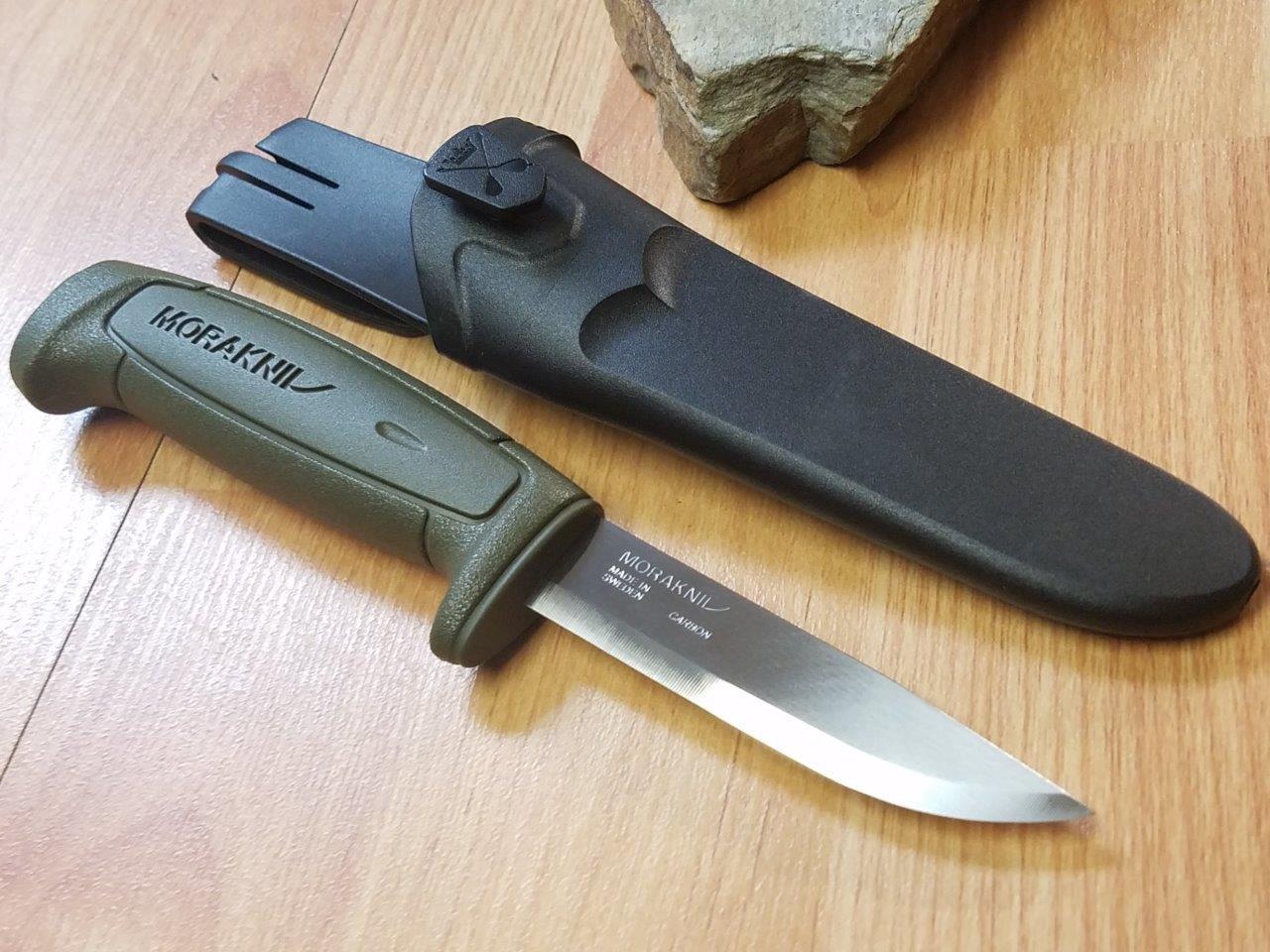 2 Pc Lot Mora Morakniv Basic 511 Carbon Steel Green Camp Survival Knife 01828