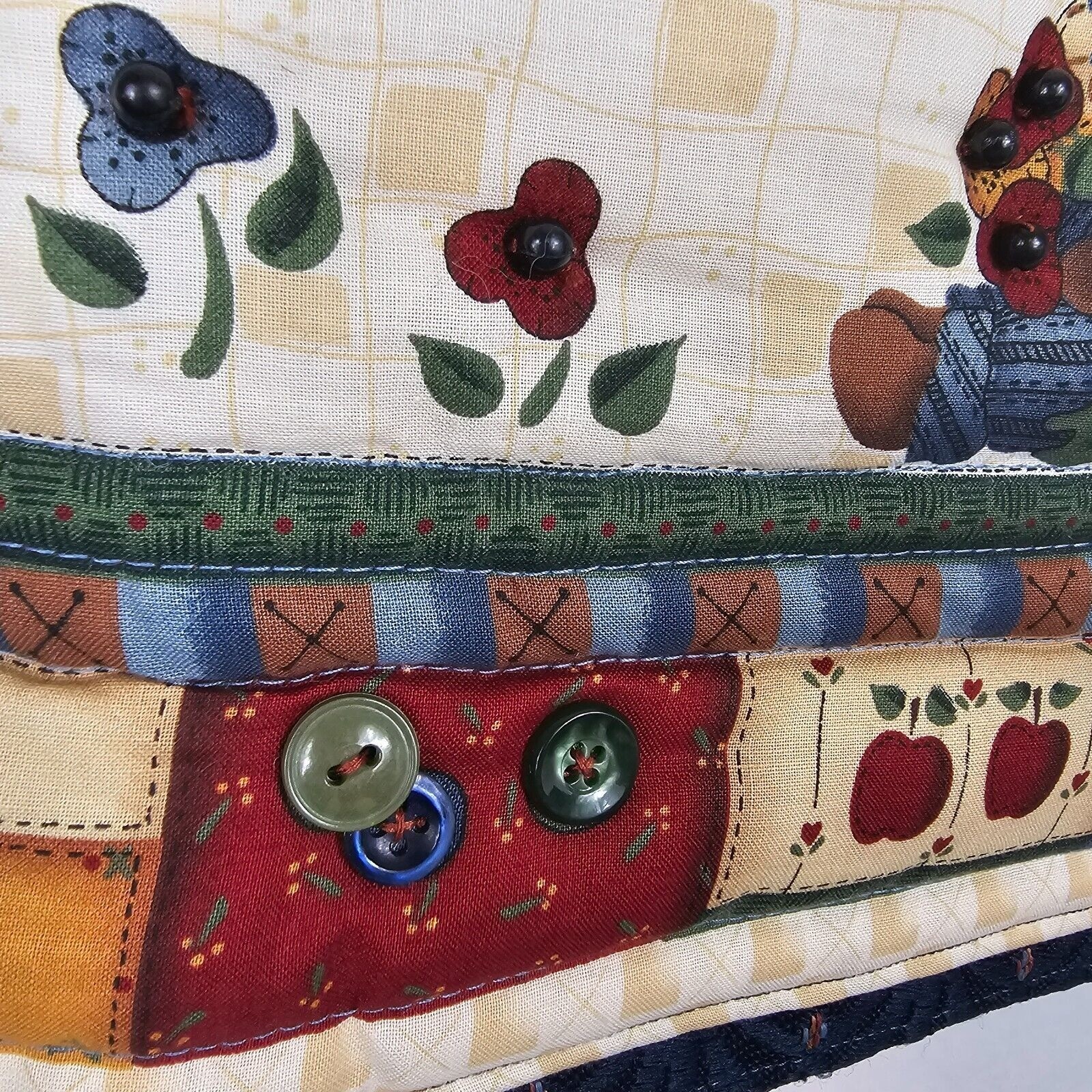 Handmade 2PC Pillowcase Quilted Country Charm MFH Decor Leslie Black Cranston