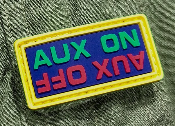 Air Force Auxiliary Aux On/Aux Off PVC Pencil Pocket Morale Patch