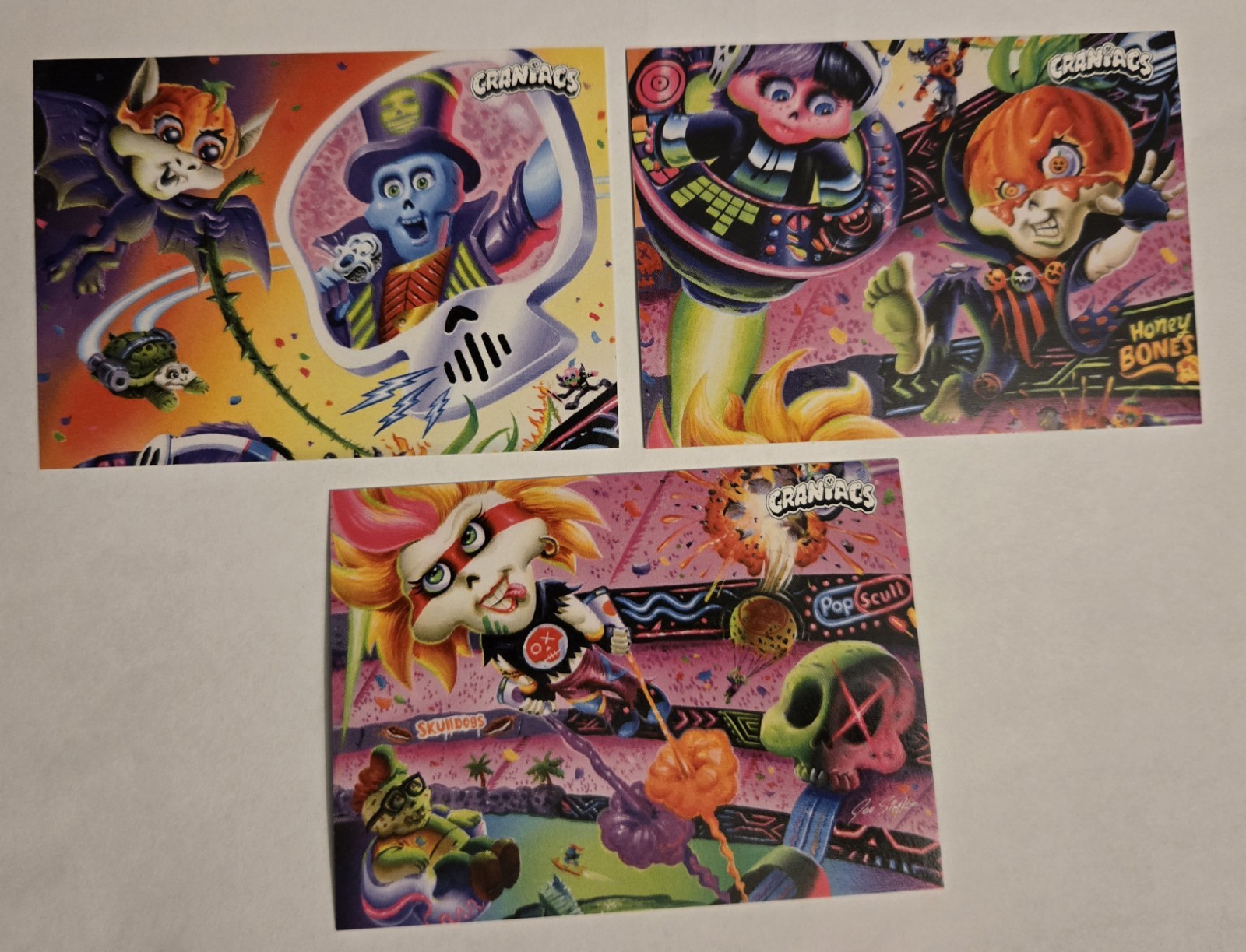 2025 Philly Non Sport Craniacs 3 Card Dinner Promo Series 3 P7 P8 P9 Oct