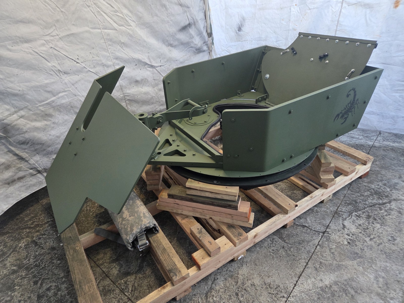 Complete Drop In Ready Humvee Geared 11 Series Turret, Full Coupla And Shield