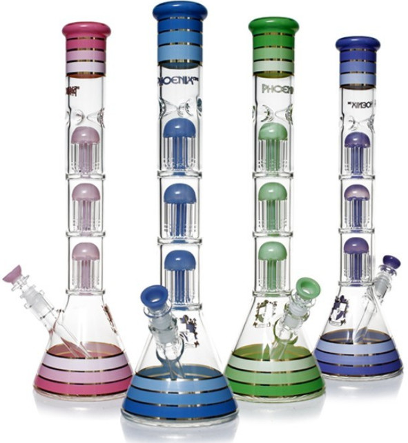 Phoenix Star 18 Inches Percolator Bong with Triple 8 Arms Percs AUTHENTIC ✅✅
