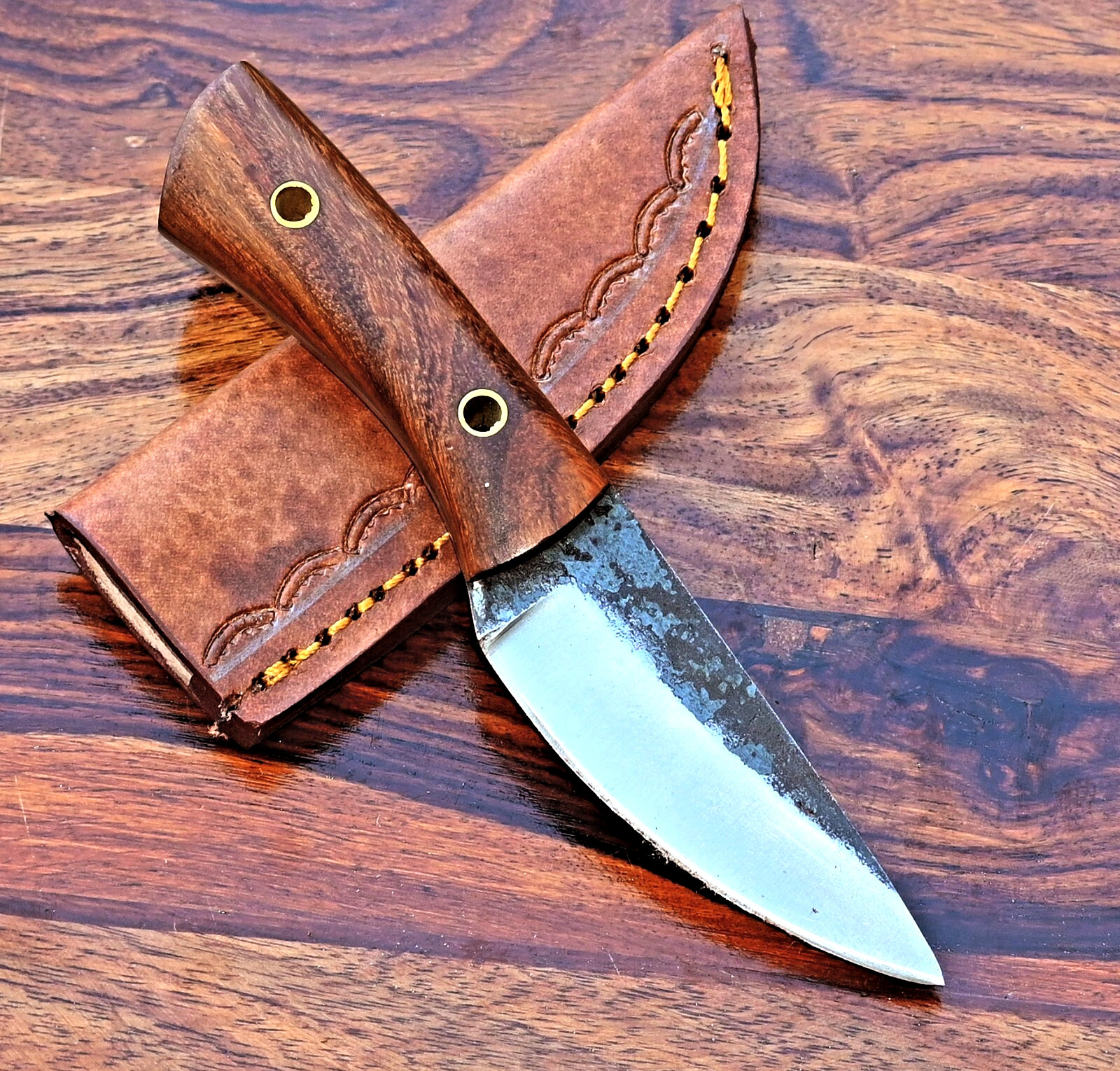 Custom Hand Made High Carbon Steel EveryDay Carry Hunting Skinner Knife 2857