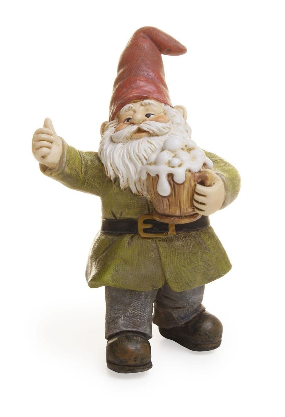 Miniature Fairy Garden Cheers Gnome Drinking Beer Pick – Buy 3 Save $5