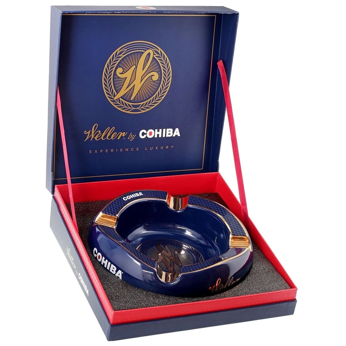 Official Cohiba Weller Cigars Ceramic Ashtray, in Sensational Gift Box!