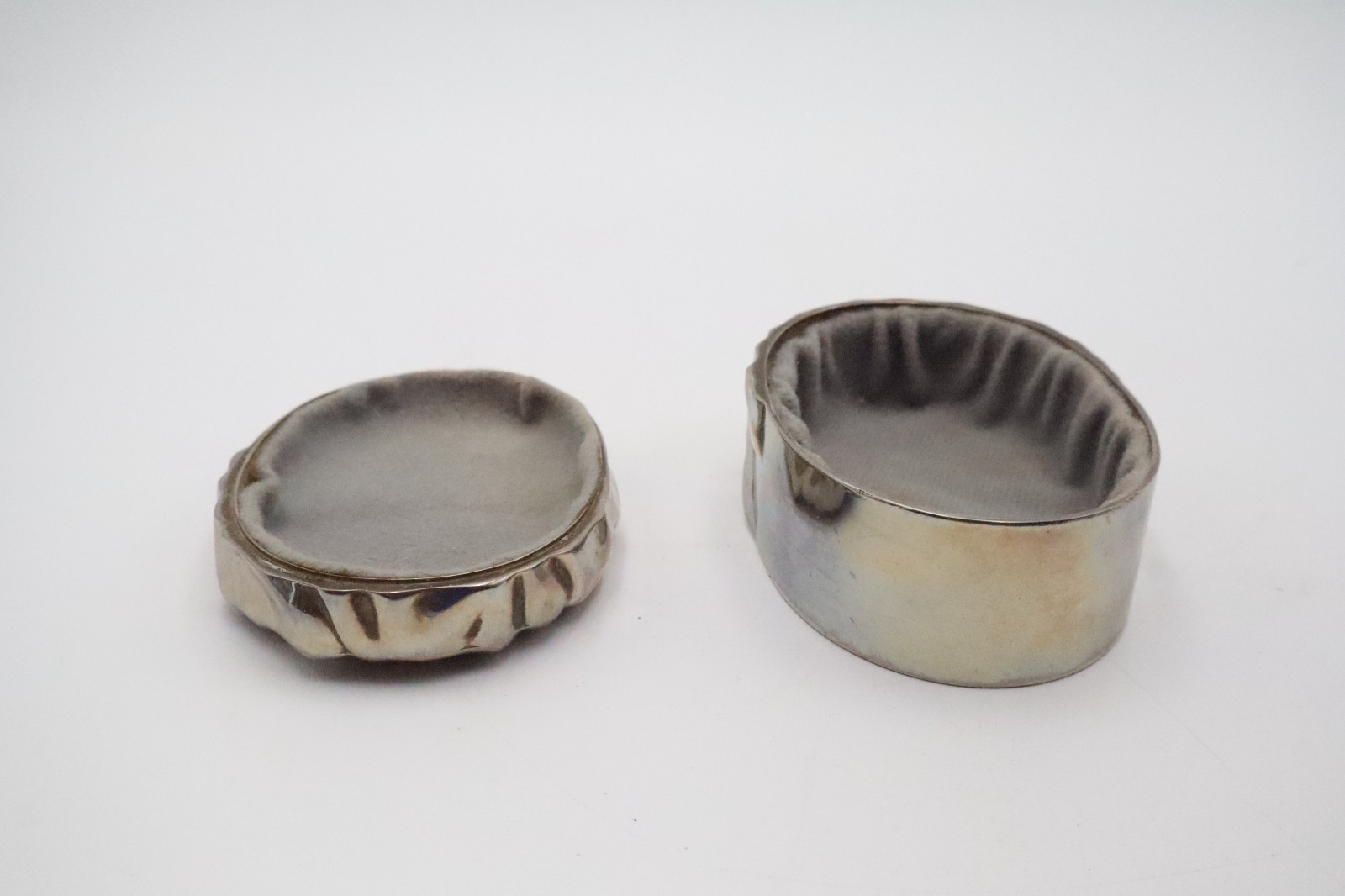 Godinger Silverplate Trinket Box 1989 Floral Leaf Art Nouveau Jewelry Case VTG