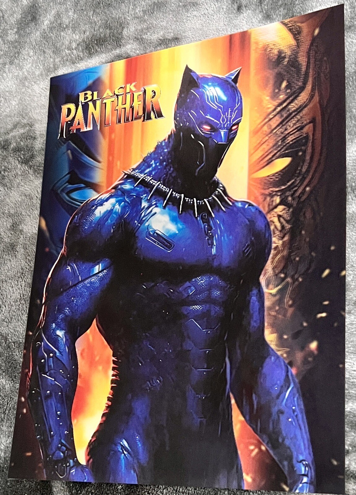 Marvel,Black Panther,Poster 3D Effect, 3 images in one, 3D Lenticular Effect.