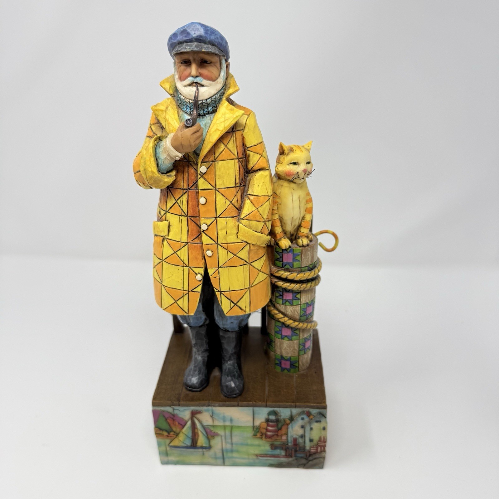 Jim Shore Sea Captain Cat 2004 Shorelights Old Salt Evening Star 118741