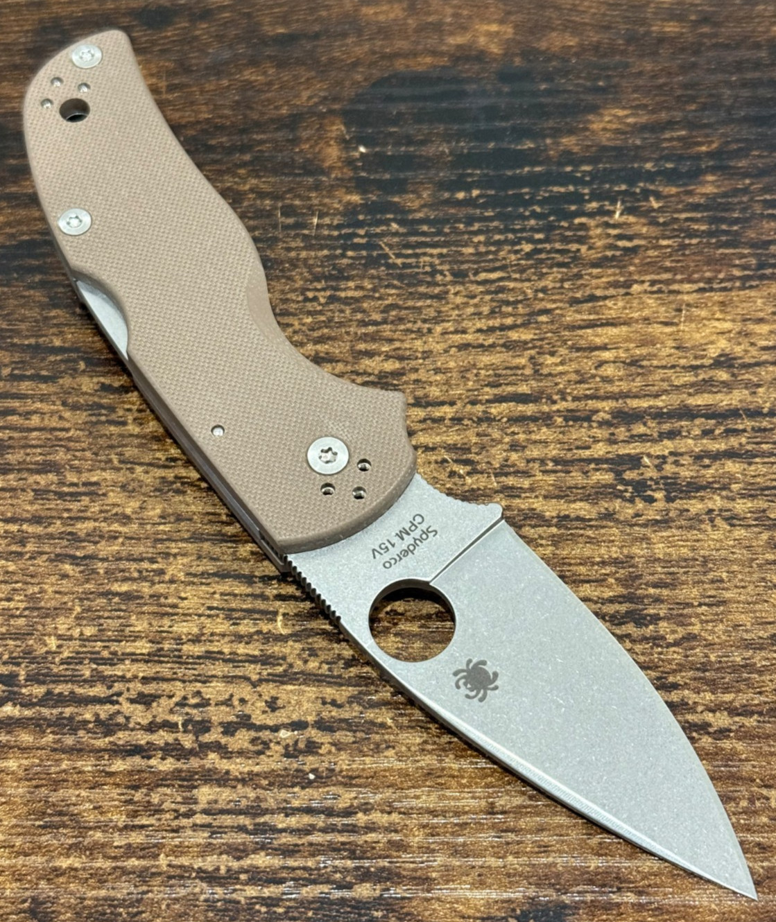 Spyderco Native 5 Tripe B Brown G10 – CPM 15V – C41GPBN15V5 FACTORY SECOND