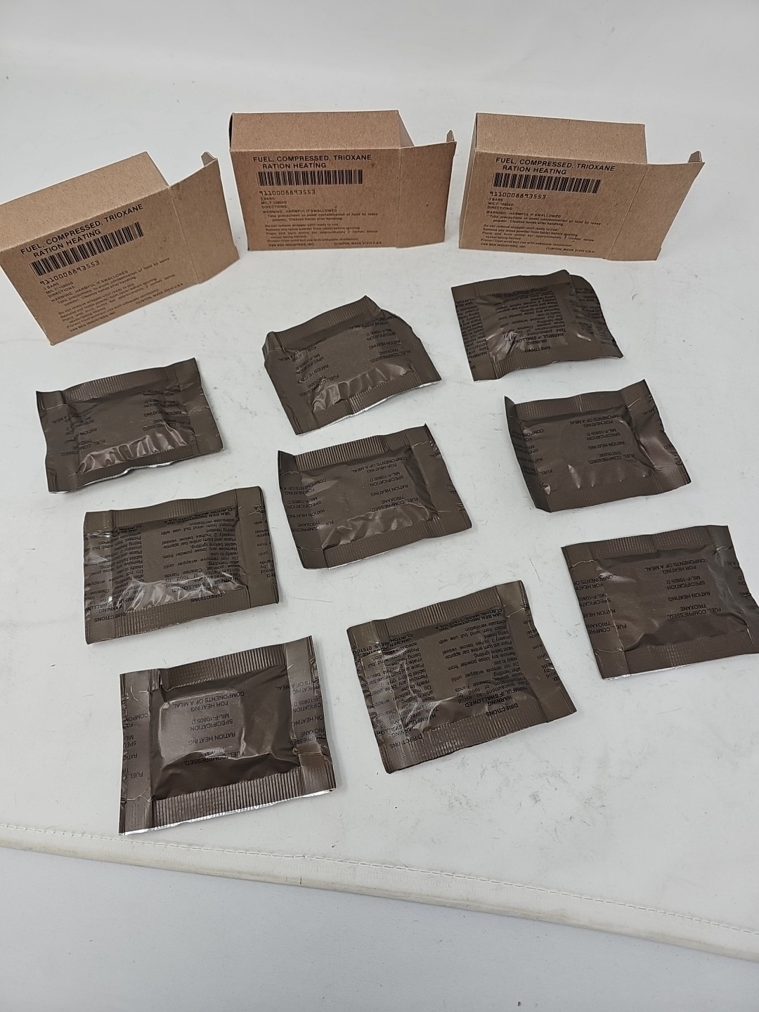 TRIOXANE Compressed FUEL – 3 Boxes With Total 9 Bars New Old Stock