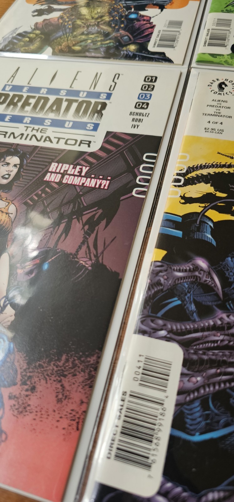 Aliens vs Predator vs The Terminator – Dark Horse Comics #1-4 NM- 2000