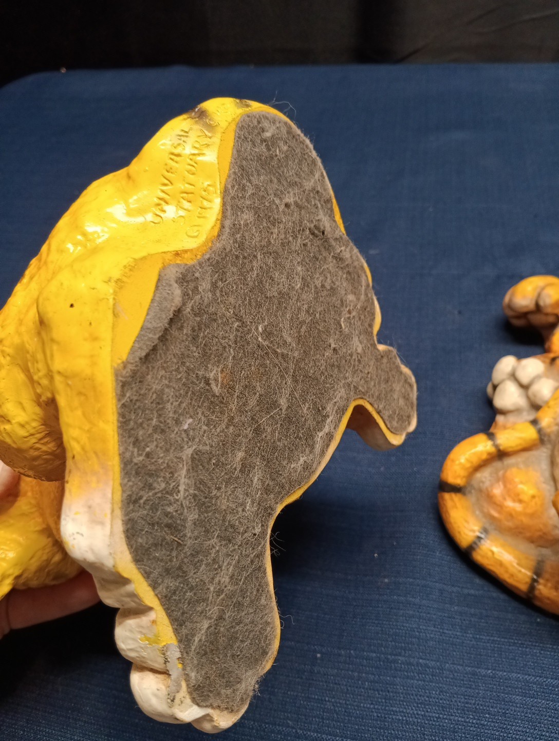 Vintage Universal Statuary Corp Chalkware Tiger 1974-088-089Collectible Decor