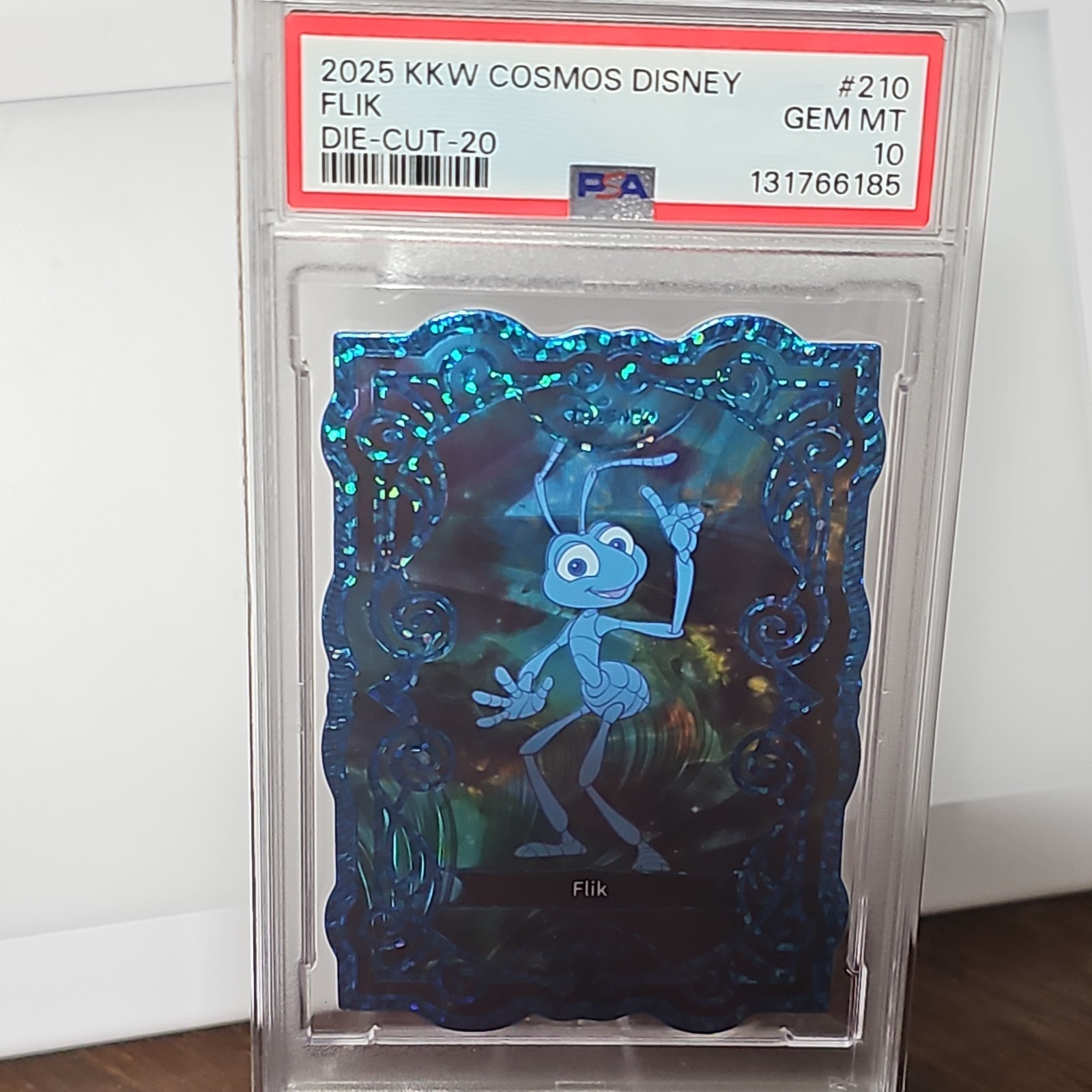 2025 Kakawow Cosmos Disney FLIK Die-Cut Blue /20 #210 PSA 10 GEM MINT – POP 1!