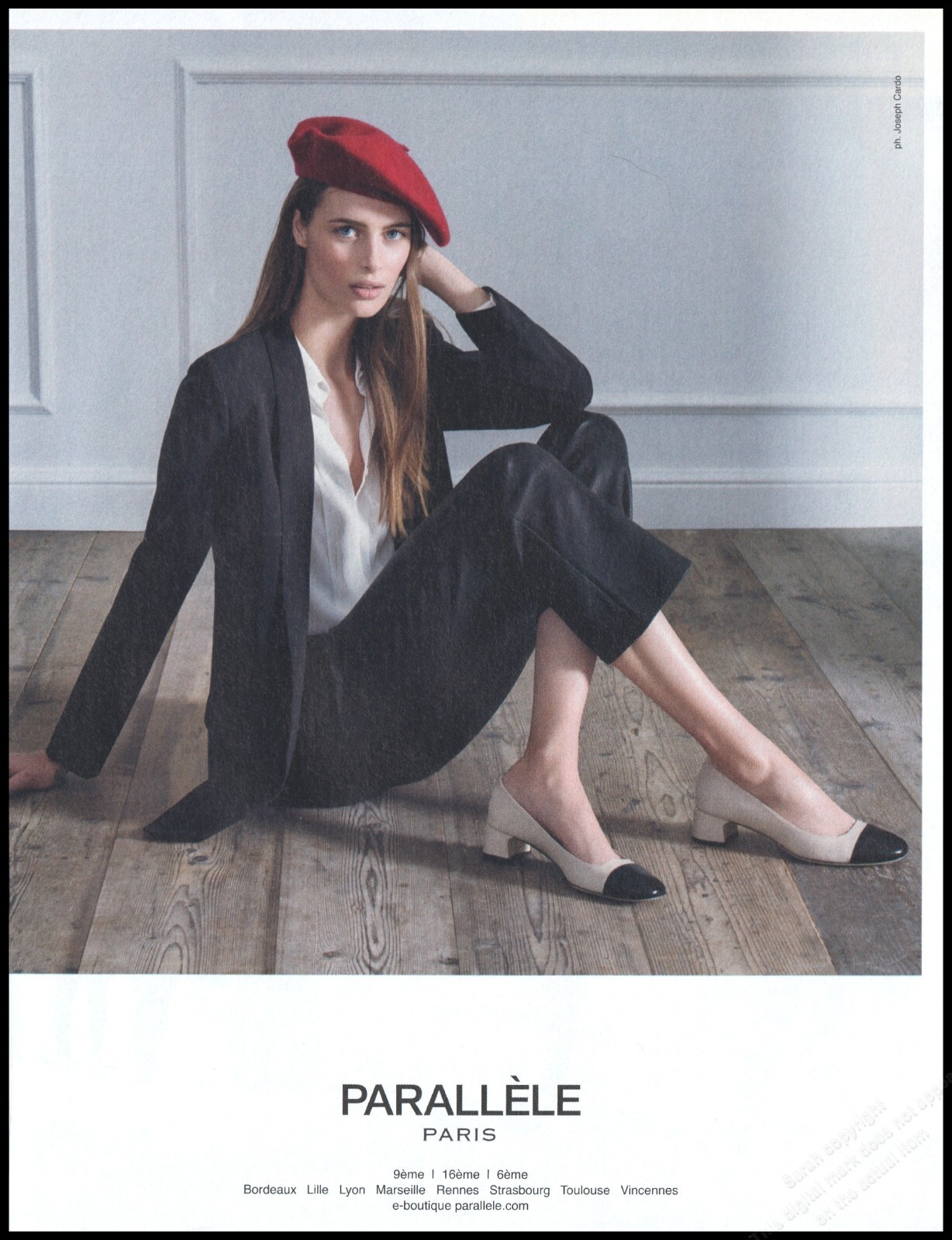Footwear Parallele Magazine Print Ad Women Fashion Long Legs shoes 2017 -1pg