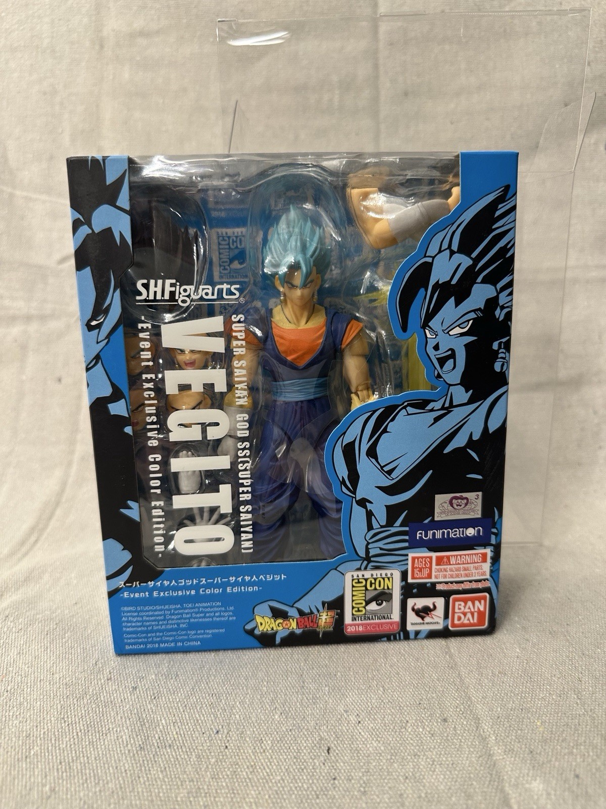 New SH Figuarts Super Saiyan God SS Blue Vegito SDCC 2018 Dragon Ball Super