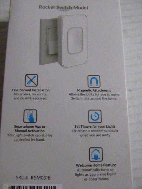Switchmate Rocker Switch Lighting Control On Your Phone, Ivory Color, RSM001B