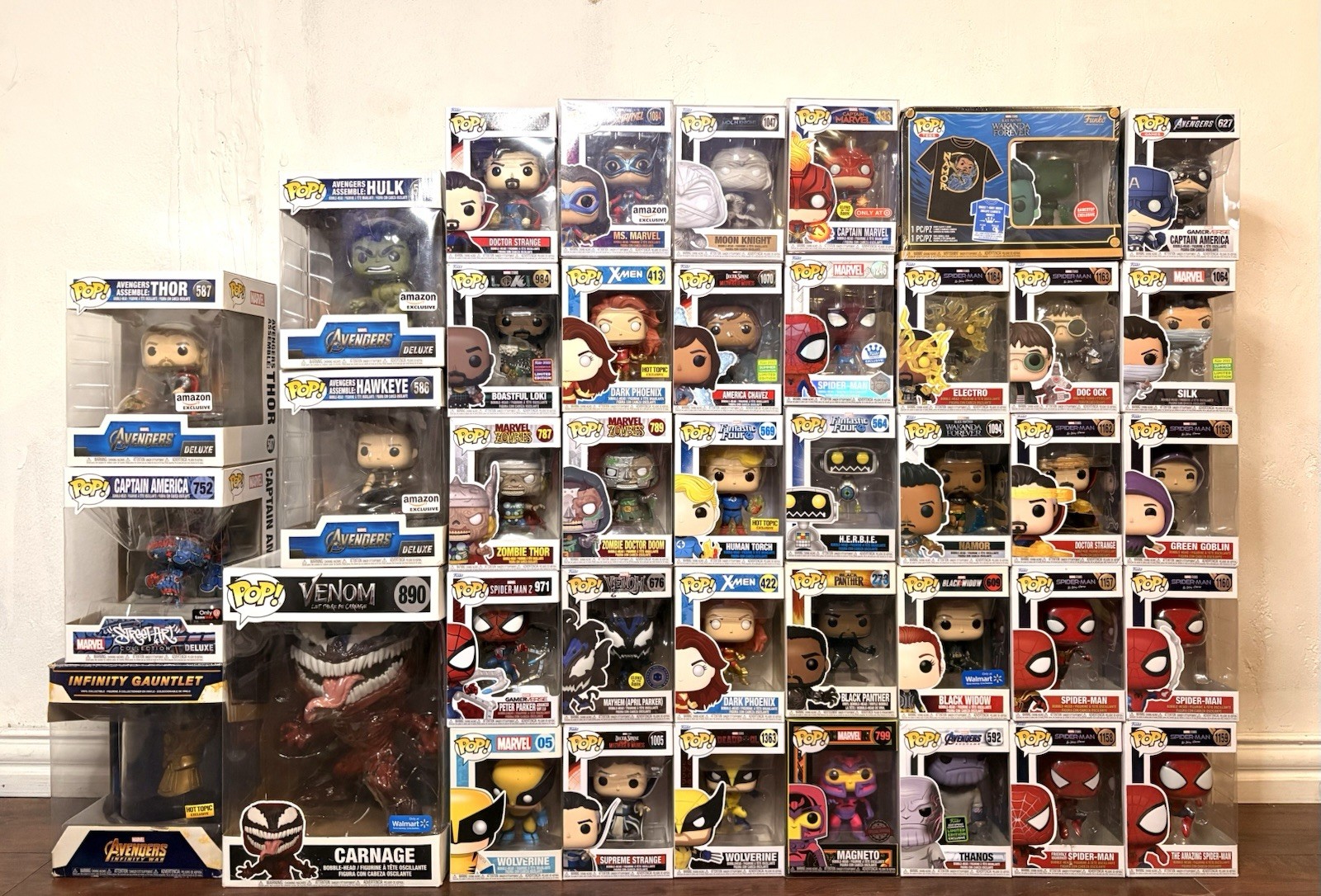 40 Marvel Funko Pop Lot – Avengers, Spiderman, X-Men & More – Mixed Condition