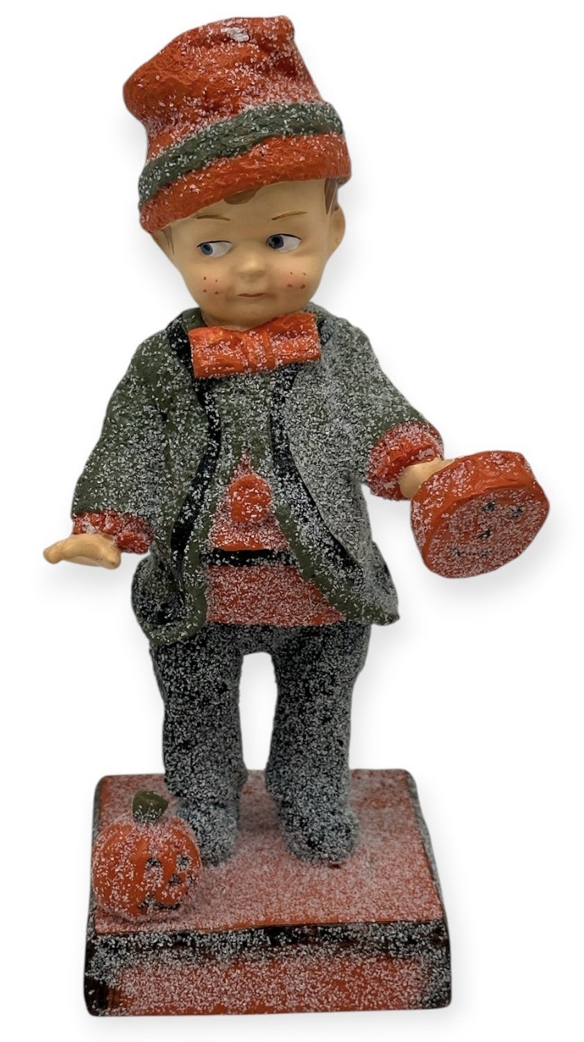 Vintage Margaret Haire KITSCHY Halloween Barnaby’s Bowtie Figurine Fall Art