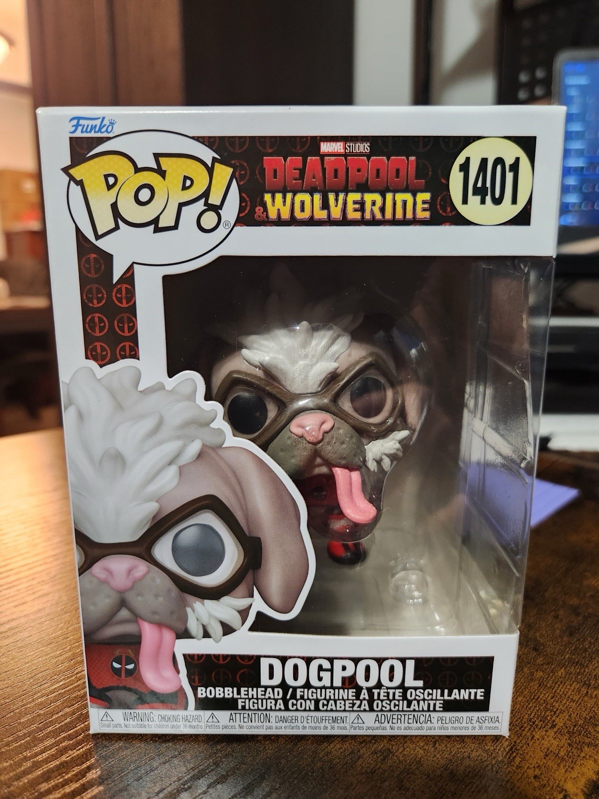 Funko Pop! Deadpool and Wolverine Dogpool #1401.