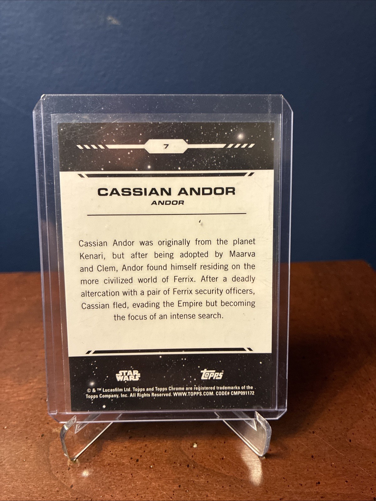 2024 Topps Star Wars Costco Chrome Cassian Andor Orange Refractor 24/25