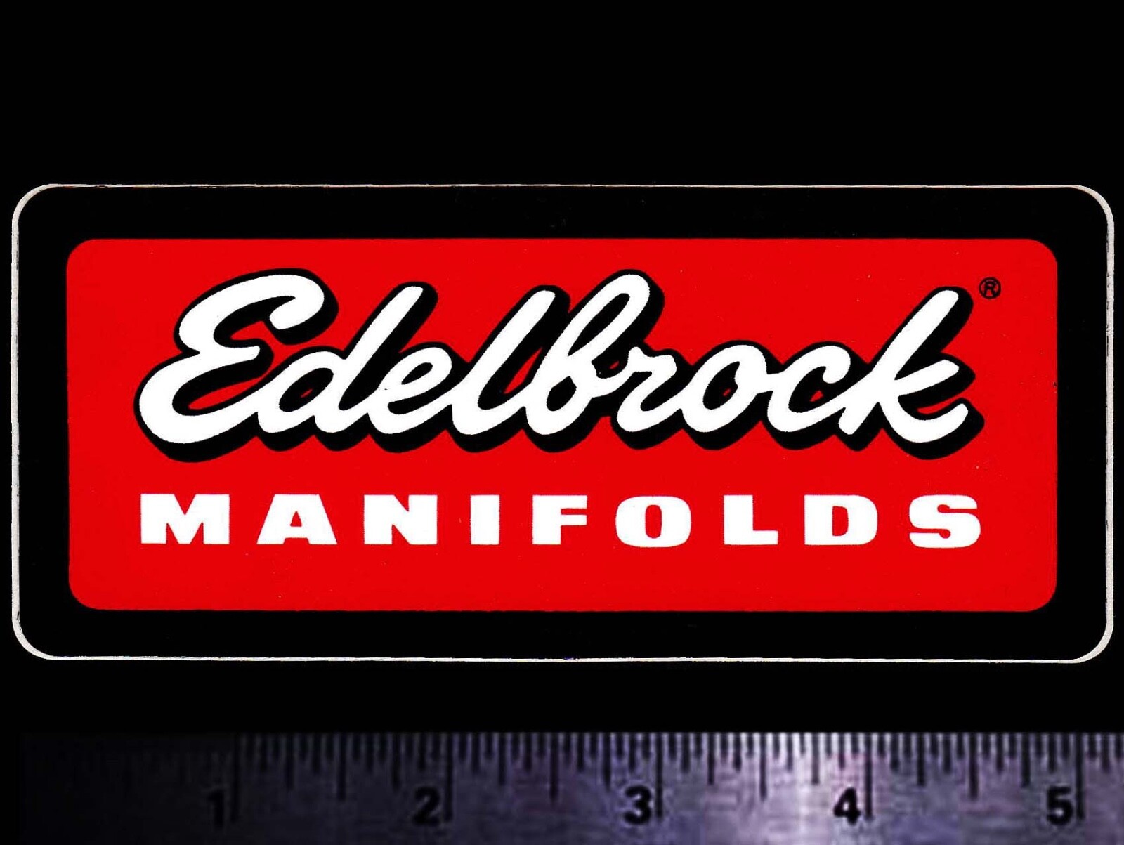 EDELBROCK Manifolds – Original Vintage 1960’s 70’s Racing Decal/Sticker