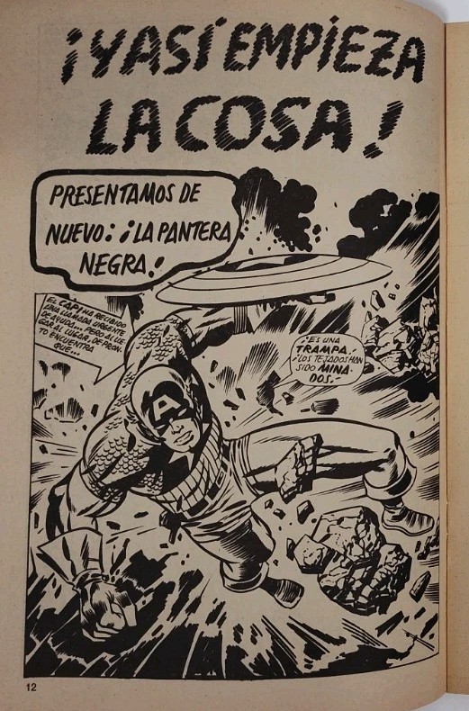 SPAIN Tales Of Suspense #97 98 * CAP vs BLACK PANTHER * Lopez Espi VARIANT * KEY