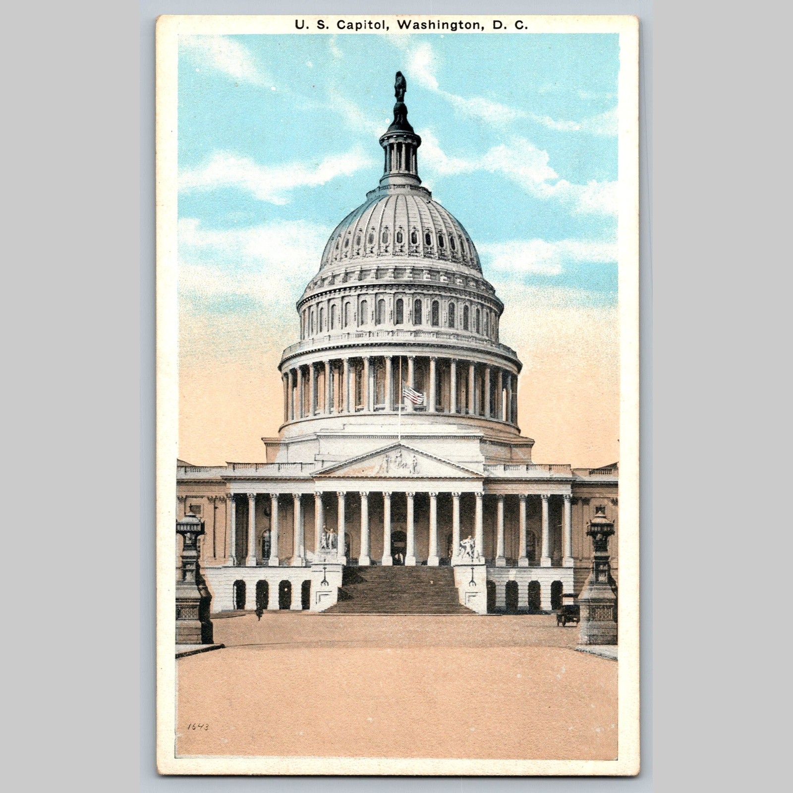Postcard U.S. Capitol Washington D.C. Architecture Famous Places
